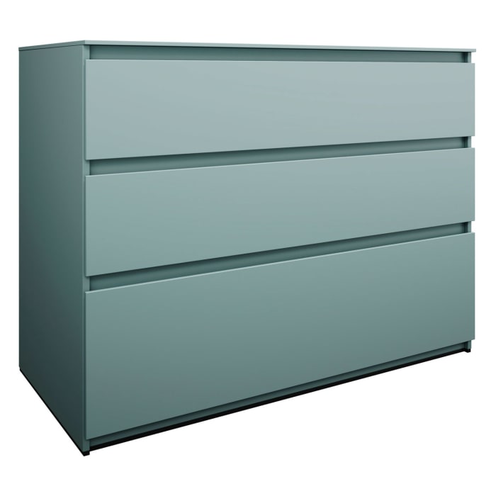 burgbad Lin20 Waschtischunterschrank mit Konsolenplatte 120 cm,  3 Auszüge, Beckenausschnitt mittig