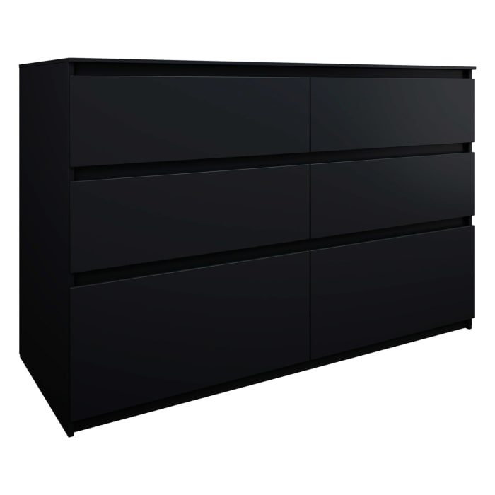 burgbad Lin20 Waschtischunterschrank mit Konsolenplatte 140 cm, 6 Auszüge, Beckenausschnitt links und rechts