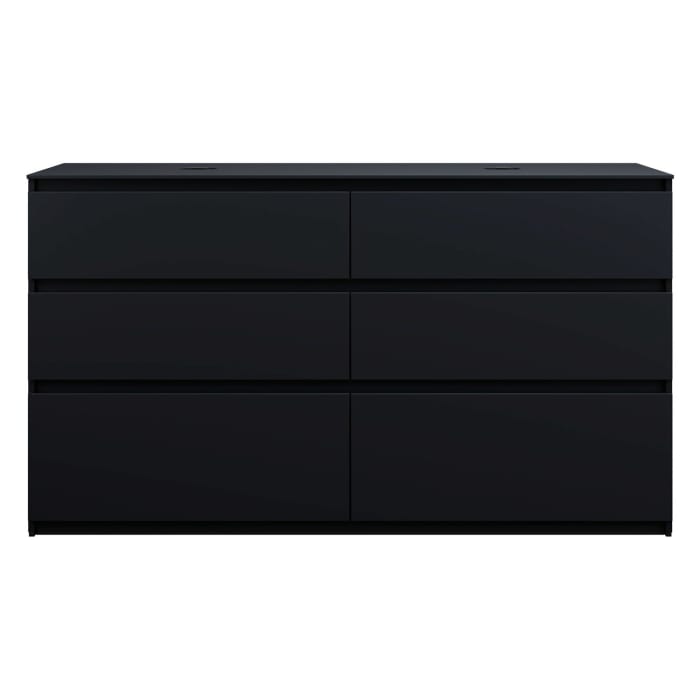 burgbad Lin20 Waschtischunterschrank mit Konsolenplatte 160 cm, 6 Auszüge, Beckenausschnitt links und rechts