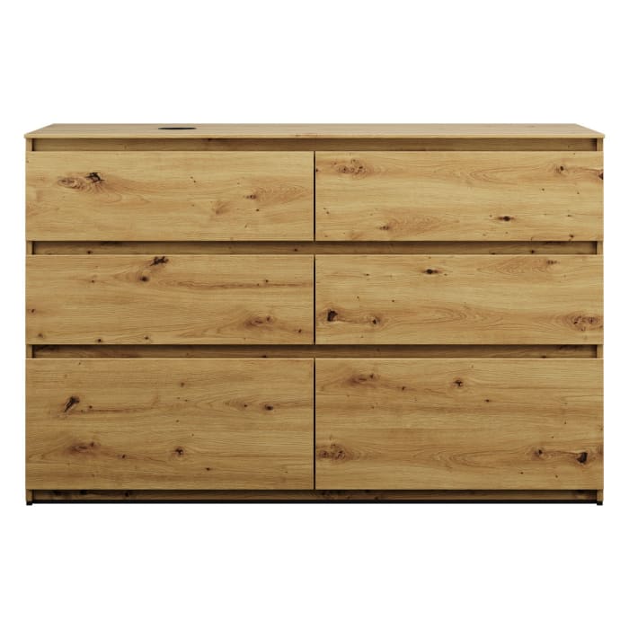 burgbad Lin20 Waschtischunterschrank mit Konsolenplatte 140 cm, 6 Auszüge, Beckenausschnitt links