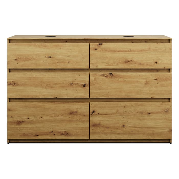 burgbad Lin20 Waschtischunterschrank mit Konsolenplatte 140 cm, 6 Auszüge, Beckenausschnitt links und rechts