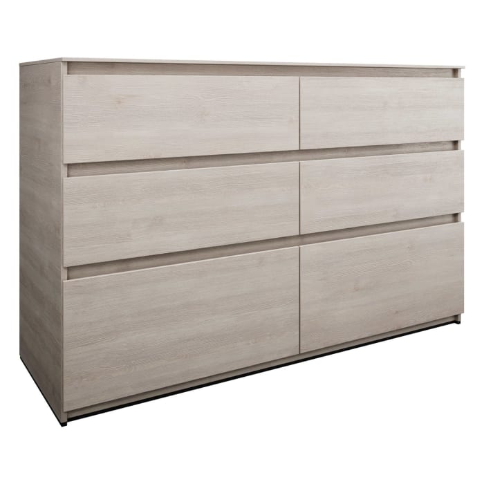 burgbad Lin20 Waschtischunterschrank mit Konsolenplatte 140 cm, 6 Auszüge, Beckenausschnitt links und rechts