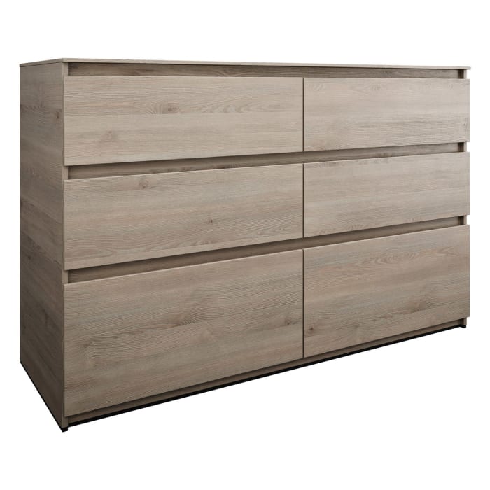 burgbad Lin20 Waschtischunterschrank mit Konsolenplatte 140 cm, 6 Auszüge, Beckenausschnitt links und rechts