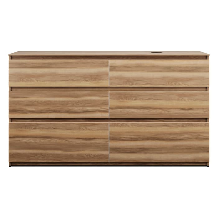 burgbad Lin20 Waschtischunterschrank mit Konsolenplatte 160 cm, 6 Auszüge, Beckenausschnitt rechts