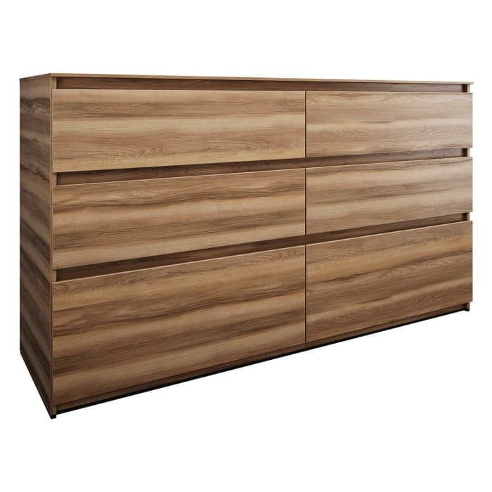 burgbad Lin20 Waschtischunterschrank mit Konsolenplatte 160 cm, 6 Auszüge, Beckenausschnitt links und rechts