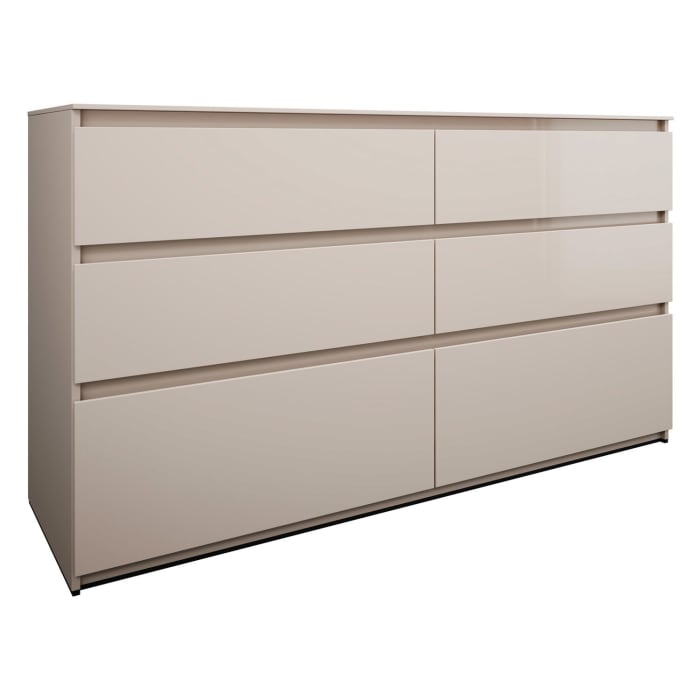 burgbad Lin20 Waschtischunterschrank mit Konsolenplatte 160 cm, 6 Auszüge, Beckenausschnitt links und rechts