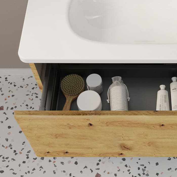 burgbad Liniq Badmöbel Set 120,5 cm mit LED-Lichtspiegel