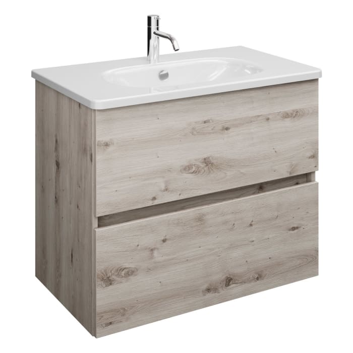 burgbad Liniq Waschtisch mit Unterschrank 80,5 cm