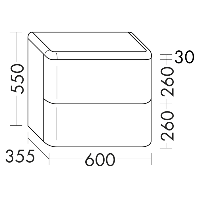 burgbad b:me Sideboard 60 cm