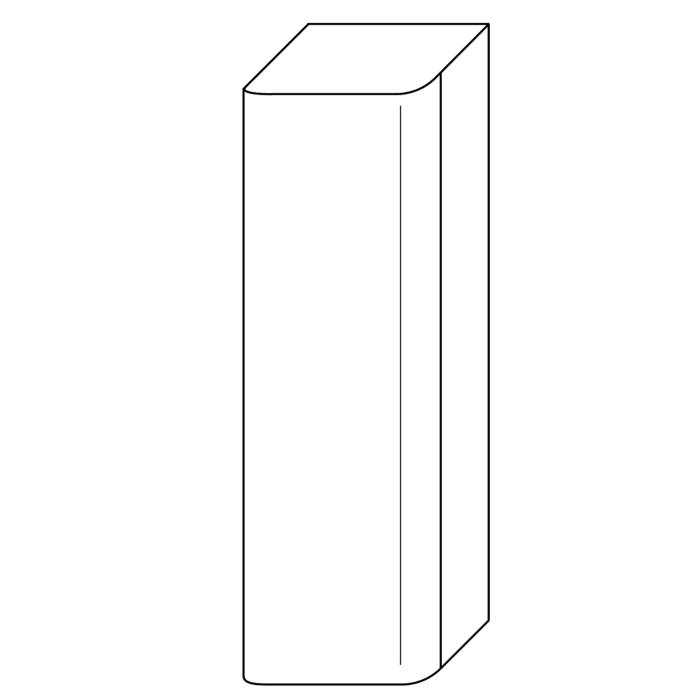 burgbad b:me halbhoher Schrank 35 cm, links