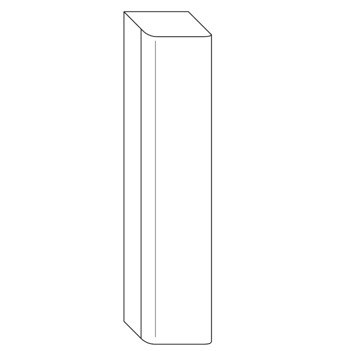 burgbad b:me Hochschrank 35 x 35,5 x 168 cm mit 1 Tür, Anschlag rechts