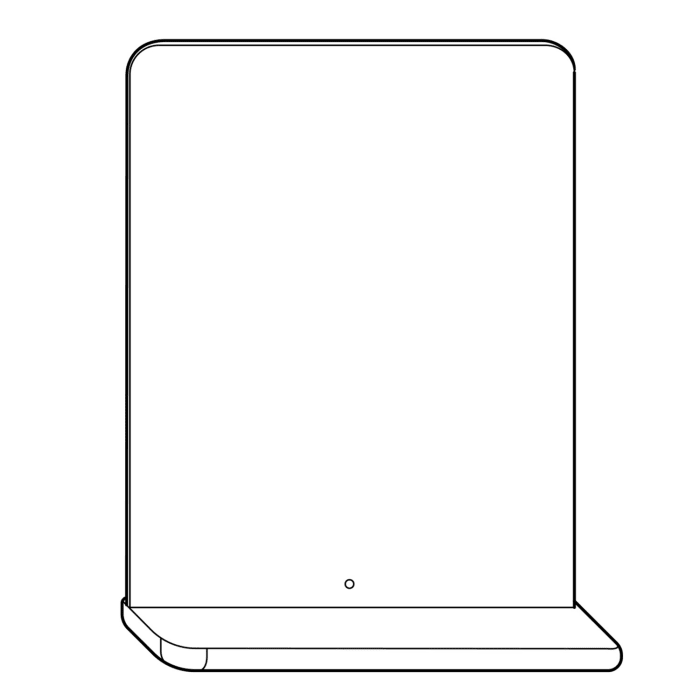 burgbad b:me Max Spiegel mit umlaufender LED-Beleuchtung, 60 cm