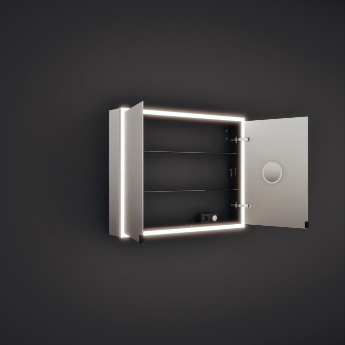 burgbad rl20 Spiegelschrank 102 cm, mit Lichtrahmen