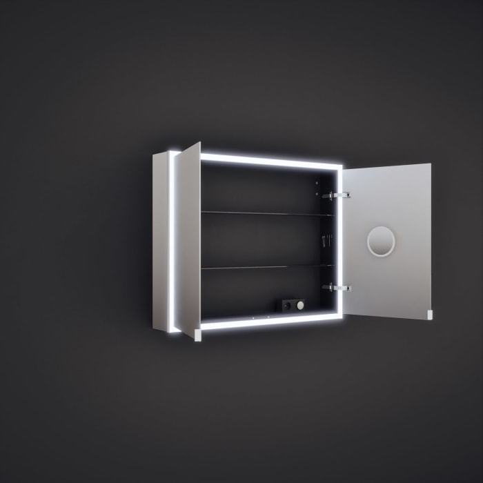 burgbad rl20 Spiegelschrank 102 cm, mit Lichtrahmen