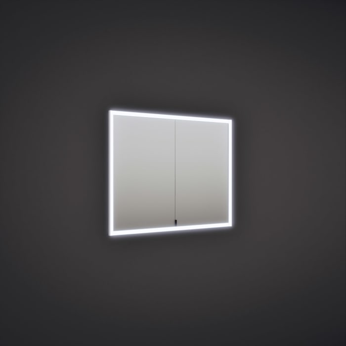 burgbad rl20 Spiegelschrank 102 cm, mit Lichtrahmen für Wandeinbau