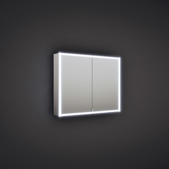 burgbad rl20 Spiegelschrank 102 cm, mit Klarglas Lichtrahmen