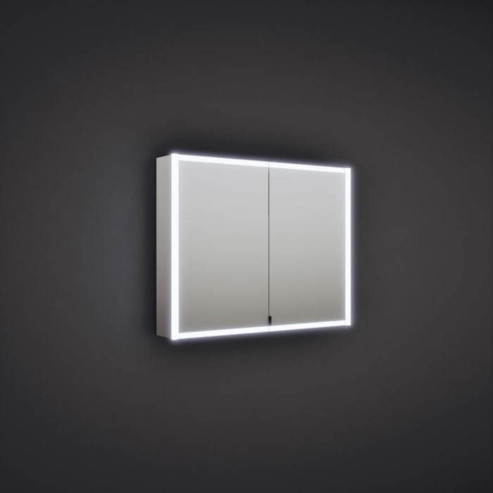 burgbad rl20 Spiegelschrank 102 cm, mit Klarglas Lichtrahmen