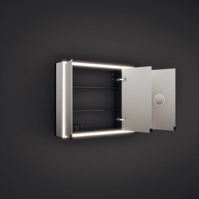 burgbad rl20 Spiegelschrank 121 cm, mit Lichtrahmen