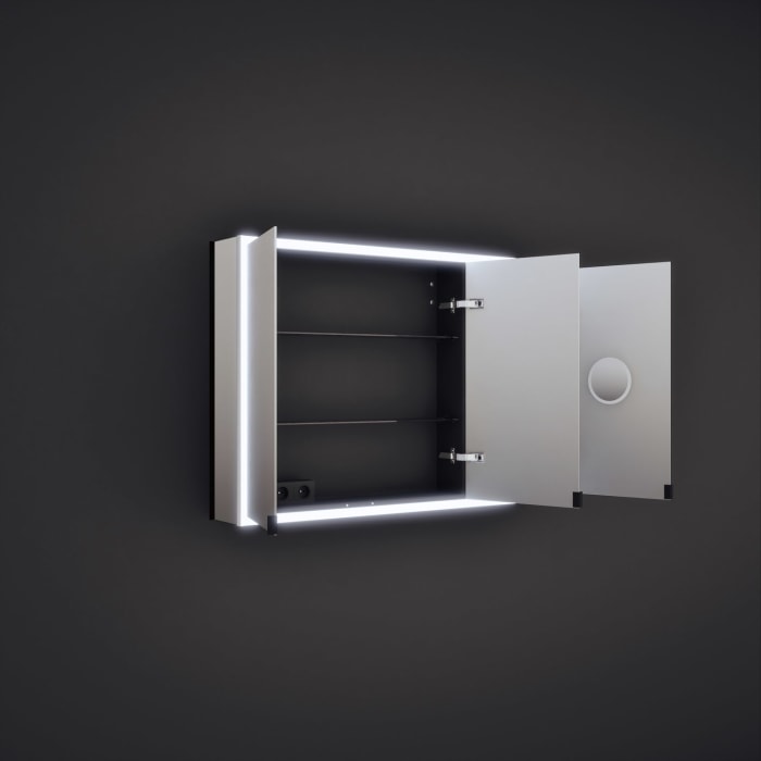 burgbad rl20 Spiegelschrank 121 cm, mit Lichtrahmen