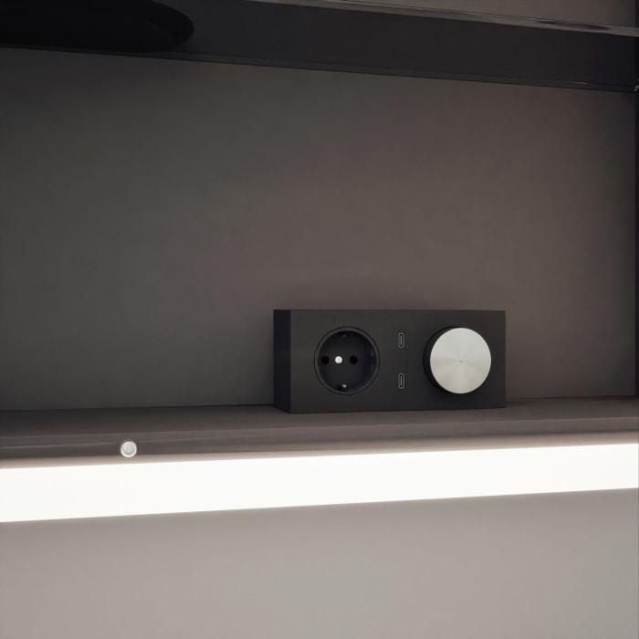 burgbad rl20 Spiegelschrank 142 cm, mit Klarglas Lichtrahmen