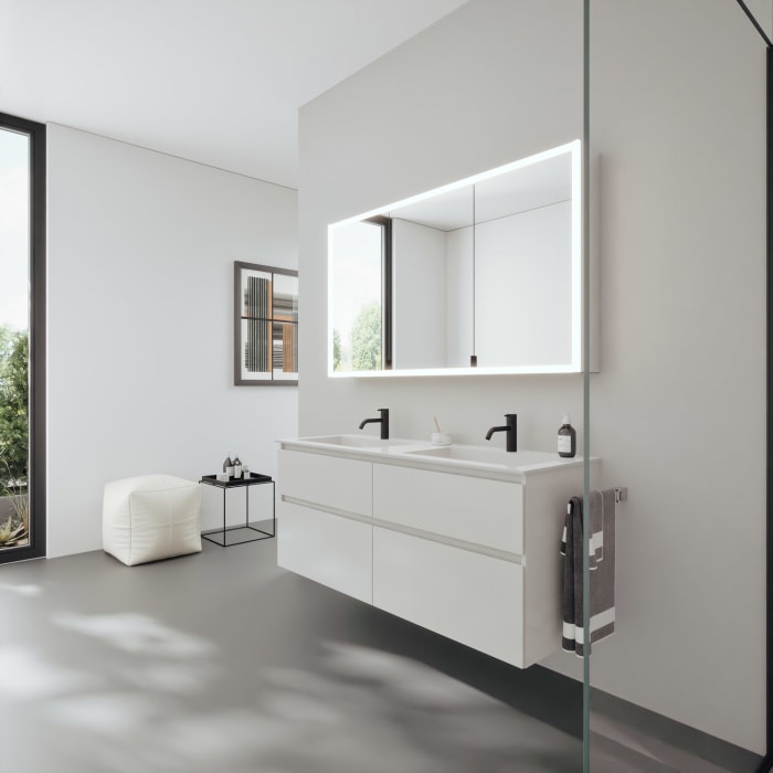 burgbad rl20 Spiegelschrank 142 cm, mit Lichtrahmen