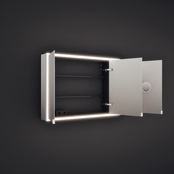 burgbad rl20 Spiegelschrank 142 cm, mit Lichtrahmen