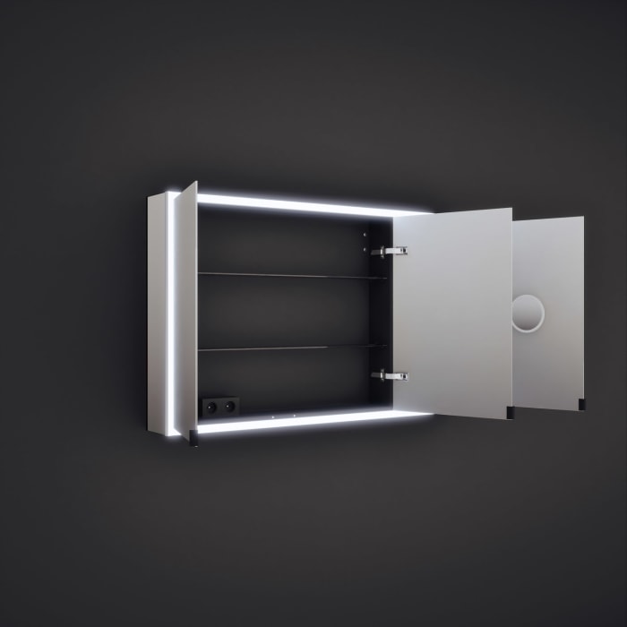 burgbad rl20 Spiegelschrank 142 cm, mit Lichtrahmen