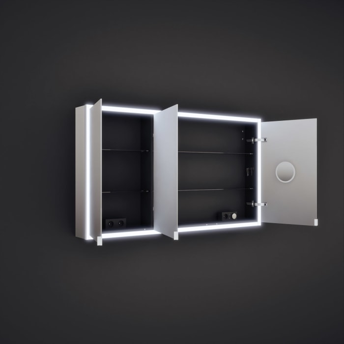 burgbad rl20 Spiegelschrank 142 cm, mit Lichtrahmen