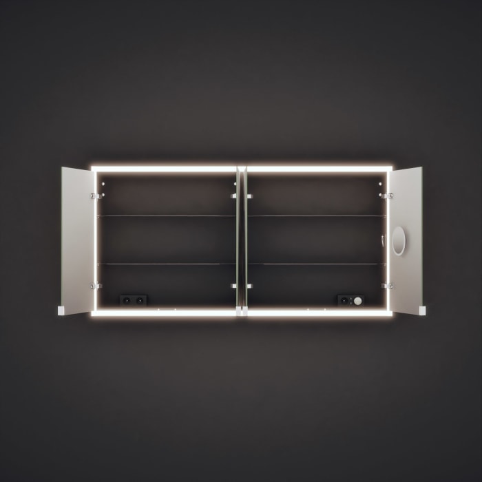 burgbad rl20 Spiegelschrank 161 cm, mit Lichtrahmen