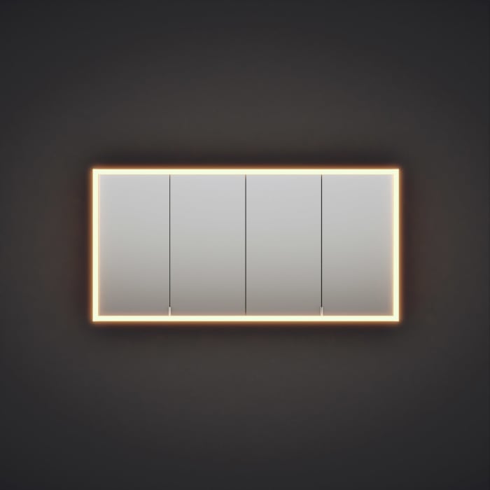 burgbad rl20 Spiegelschrank 161 cm, mit Lichtrahmen