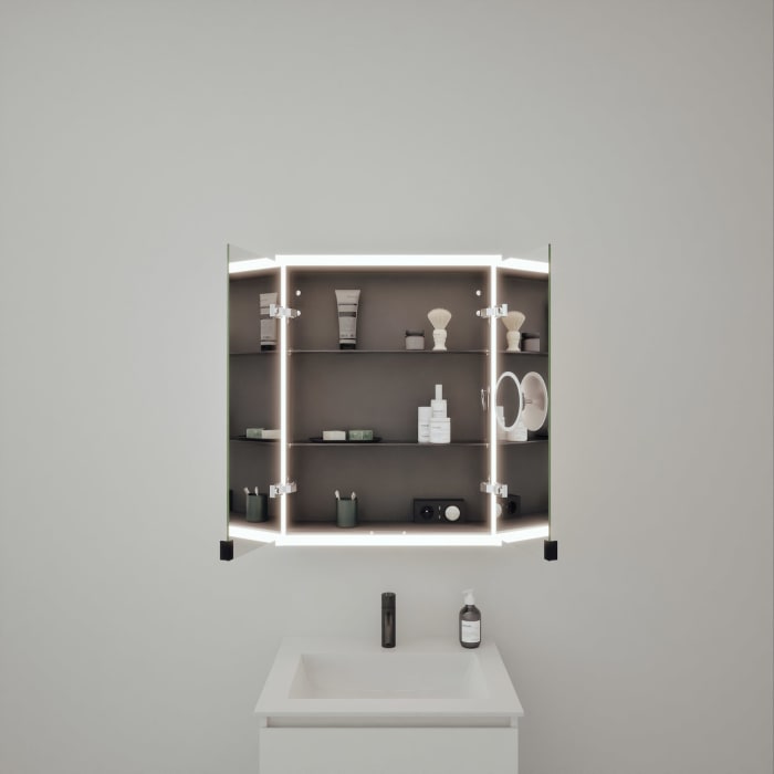 burgbad rl20 Spiegelschrank 62 cm, mit Lichtrahmen