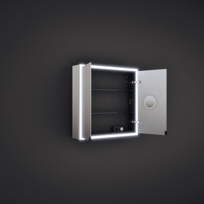 burgbad rl20 Spiegelschrank 81 cm, mit Lichtrahmen