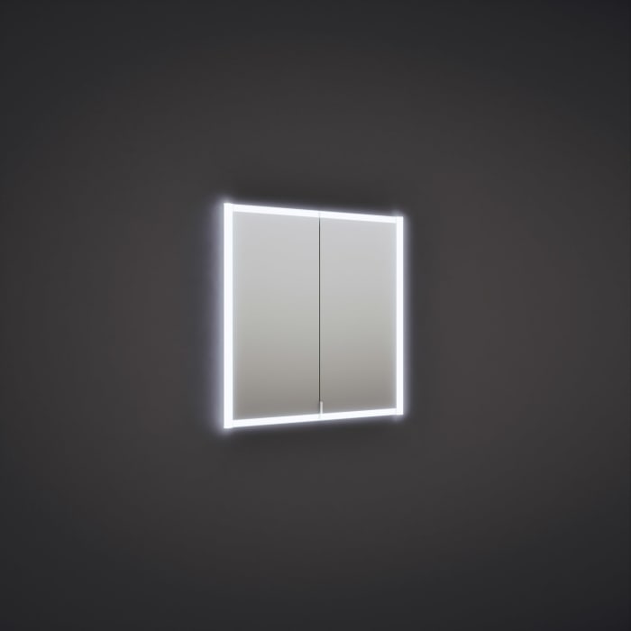 burgbad rl20 Spiegelschrank 81 cm, mit Klarglas Lichtrahmen für Wandeinbau