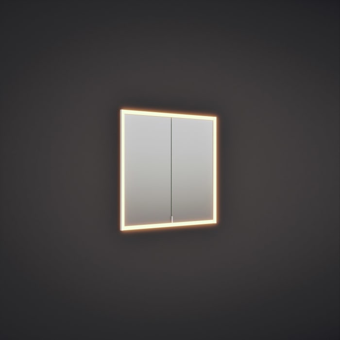 burgbad rl20 Spiegelschrank 81 cm, mit Lichtrahmen für Wandeinbau