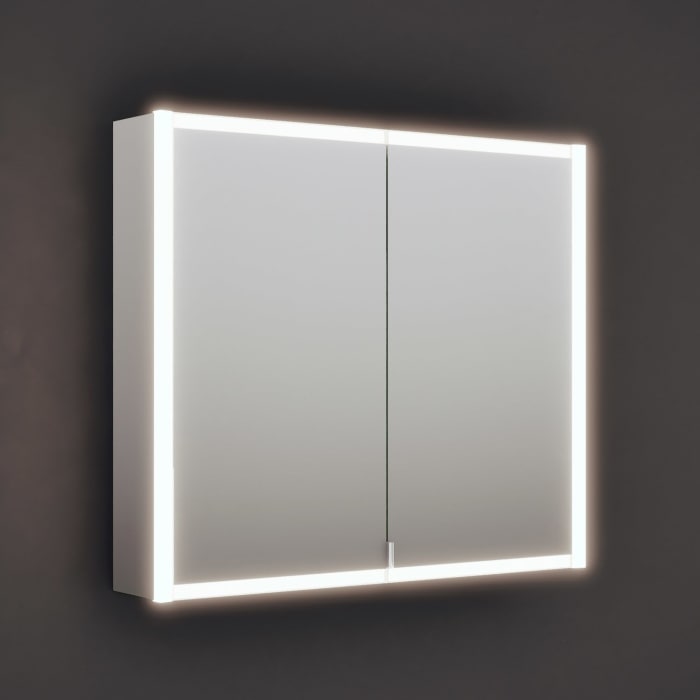 burgbad rl20 Spiegelschrank 92 cm, mit Klarglas Lichtrahmen