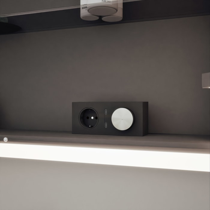 burgbad rl20 Spiegelschrank 92 cm, mit Klarglas Lichtrahmen