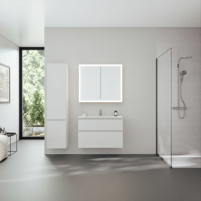 burgbad rl20 Spiegelschrank 92 cm, mit Lichtrahmen