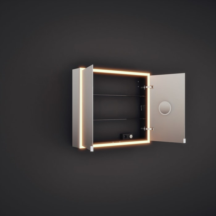 burgbad rl20 Spiegelschrank 92 cm, mit Lichtrahmen