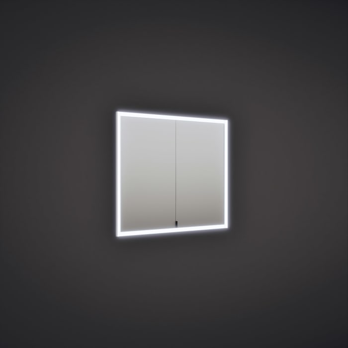 burgbad rl20 Spiegelschrank 92 cm, mit Lichtrahmen für Wandeinbau
