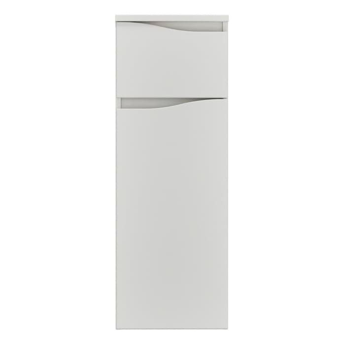 burgbad Sinea 3.0 Halbhoher Schrank 35 x 34 x 96 cm, 1 Schublade, 1 Tür, Anschlag rechts, mit Griffleiste G0167