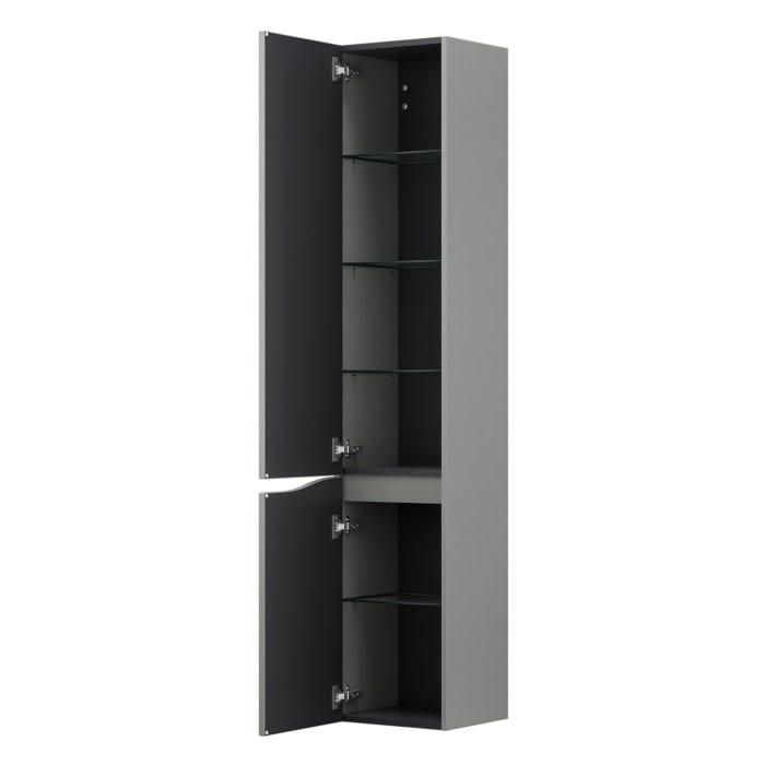 burgbad Sinea 3.0 Hochschrank 35 x 34 x 176 cm, 2 Türen, Anschlag links, mit Griffleiste G0167