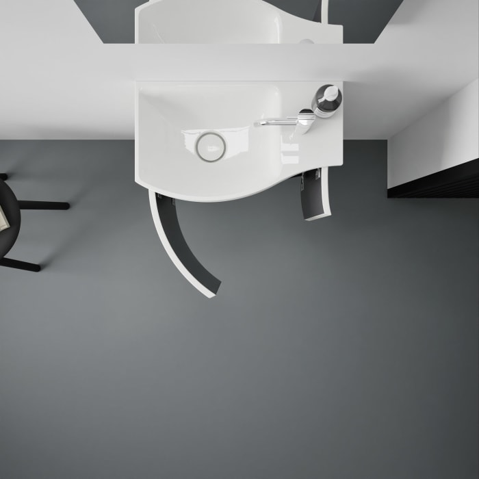 burgbad Sinea 3.0 Mineralguss-Waschtisch mit Unterschrank, 52 cm