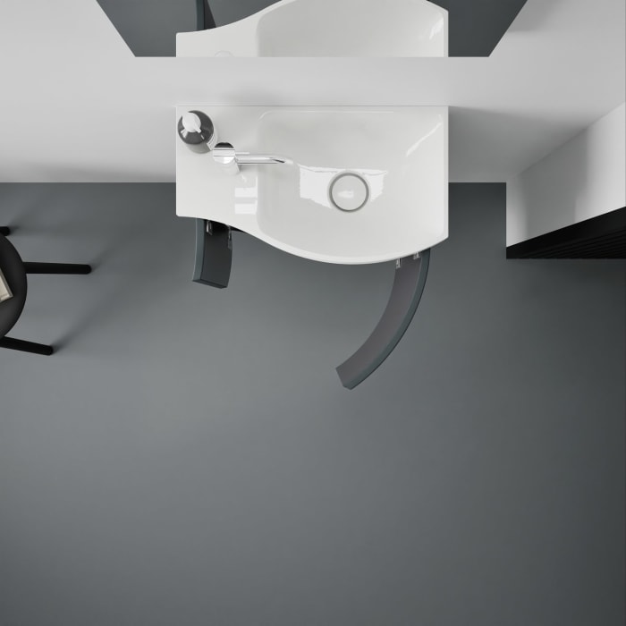 burgbad Sinea 3.0 Mineralguss-Waschtisch mit Unterschrank, 52 cm