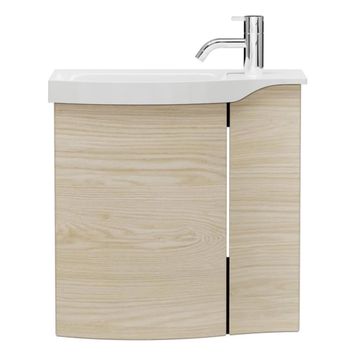 burgbad Sinea 3.0 Mineralguss-Waschtisch mit Unterschrank, 52 cm