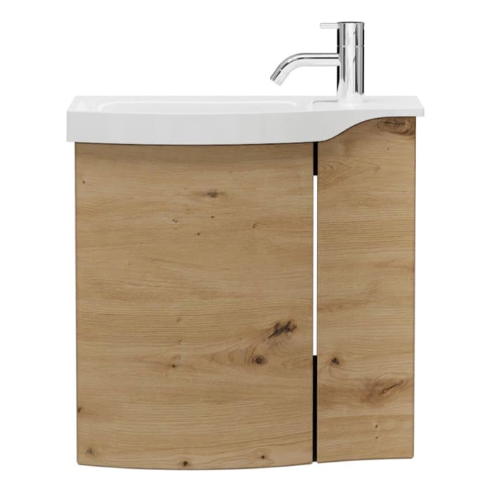 burgbad Sinea 3.0 Mineralguss-Waschtisch mit Unterschrank, 52 cm