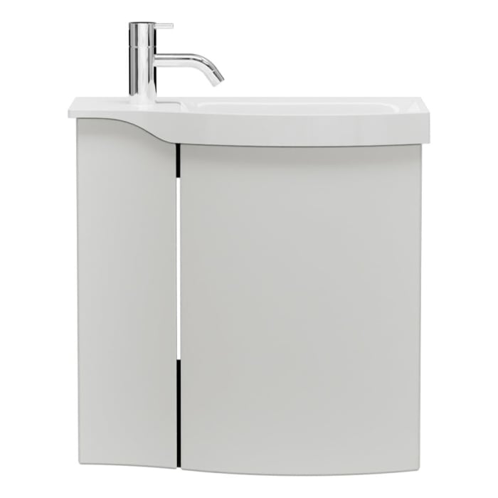 burgbad Sinea 3.0 Mineralguss-Waschtisch mit Unterschrank, 52 cm