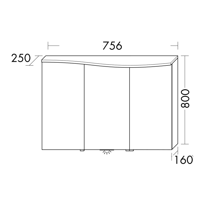 burgbad Sinea 3.0 Spiegelschrank 75 cm