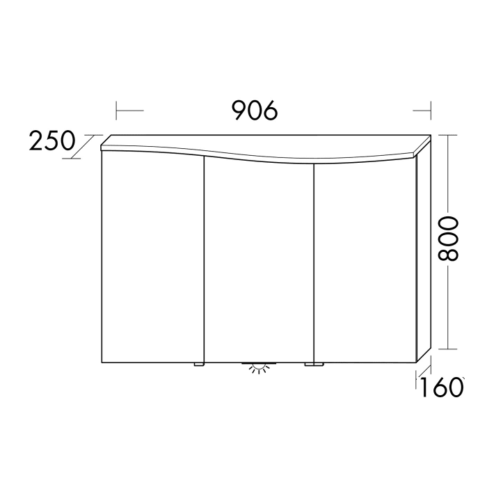 burgbad Sinea 3.0 Spiegelschrank 90 cm