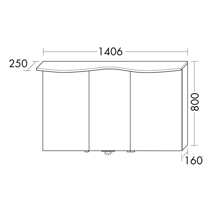 burgbad Sinea 3.0 Spiegelschrank 140 cm
