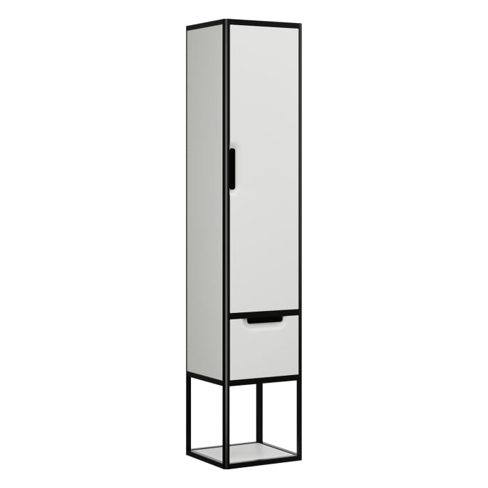 burgbad Vry Hochschrank 36 cm mit 1 Schublade und 1 Tür, Anschlag rechts